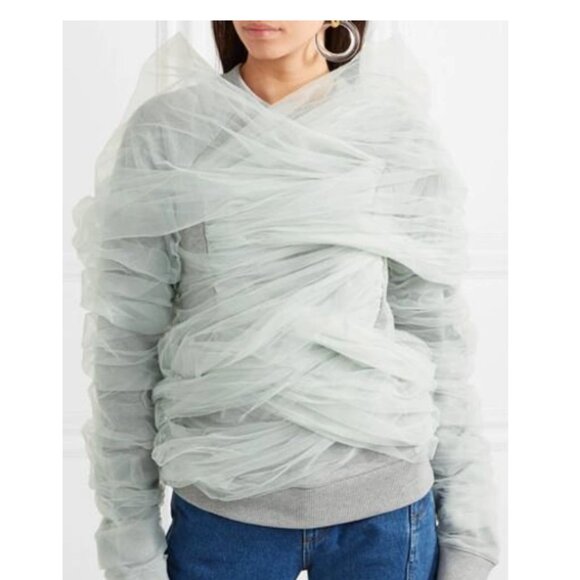 Y/Project tulle-wrapped sweatshirt - Picture 2 of 13